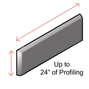   Up to 24" of Matte Profiling  