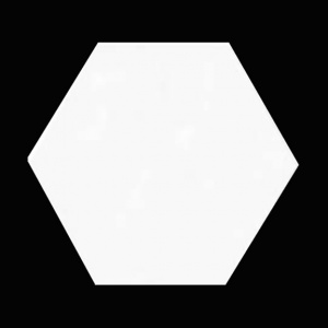 Super White Hexagon 