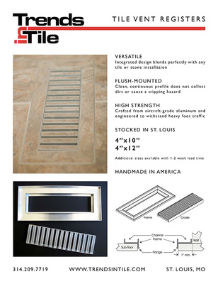 Tile Register Vent